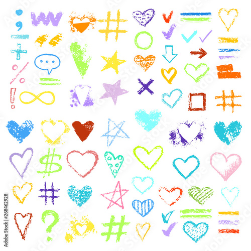 design chalk vector textures hand drawn textures
