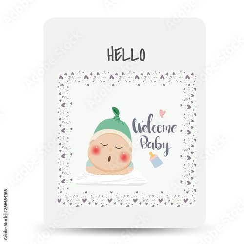 congratulations new lovely baby card drawn,baby card background message newborn gif, Baby photo props,Greeting card for new lovely baby birthday