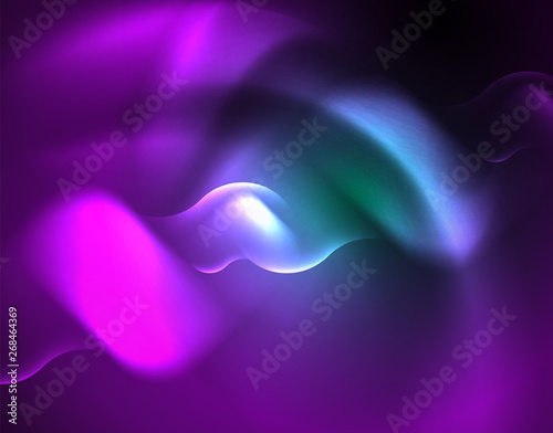 Neon lights vector abstract background