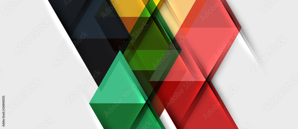 Triangle geometrical modern business presentation design template Triangle geometrical modern business presentation design template