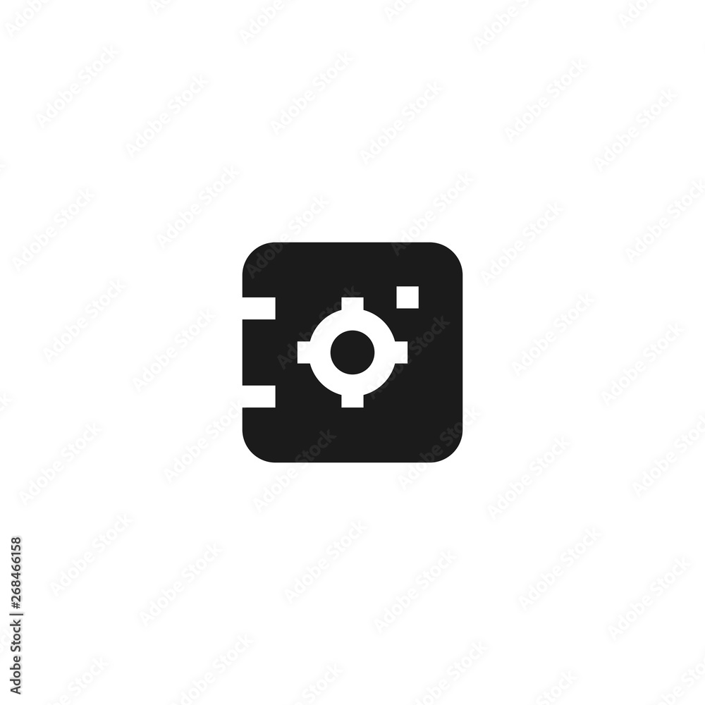 money and important office document safe keeping icon design. simple clean professional business management concept vector illustration design.