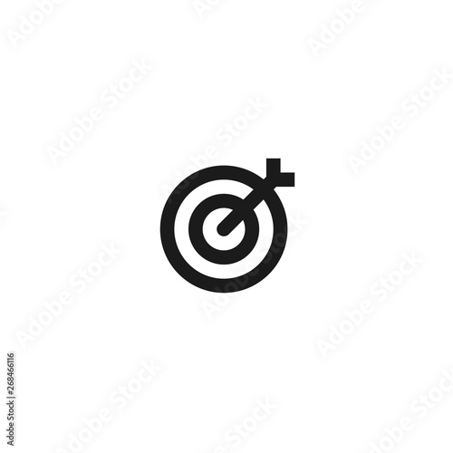 office target icon design. simple clean professional business management concept vector illustration design.