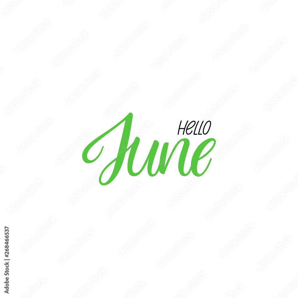 Hello June calligraphy Hello June calligraphy