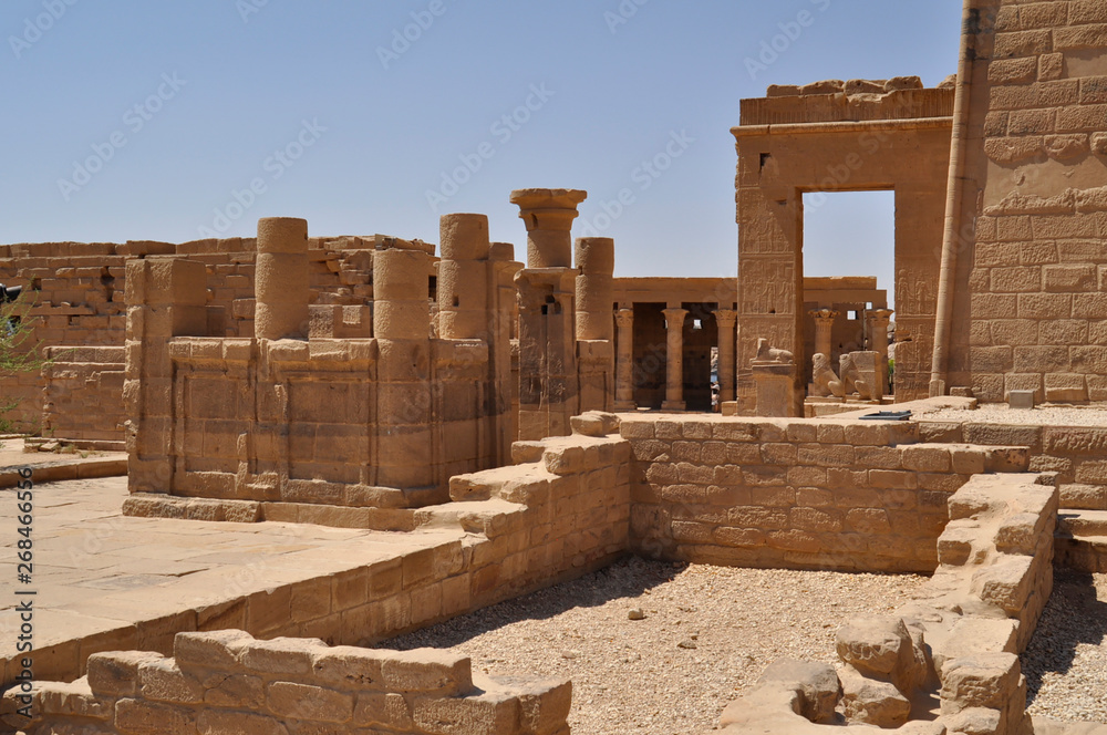 Ancient Philae Temple Complex in Aswan, Egypt