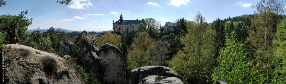 Hrubá Skála Castle in the Bohemian Paradise in the eastern part of the Czech Republic Hrubá Skála Castle in the Bohemian Paradise in the eastern part of the Czech Republic