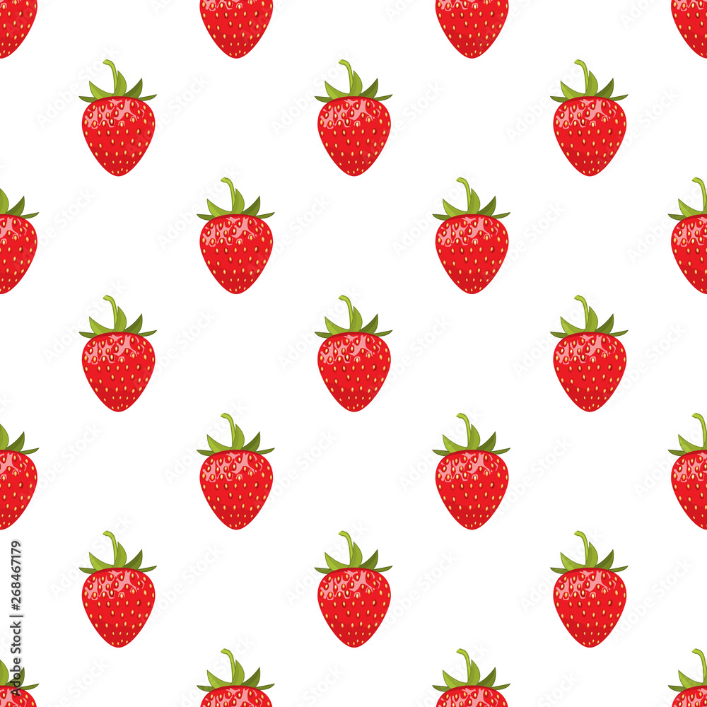 Seamless pattern with strawberries. Solid and flat color design . Seamless pattern with strawberries. Solid and flat color design .