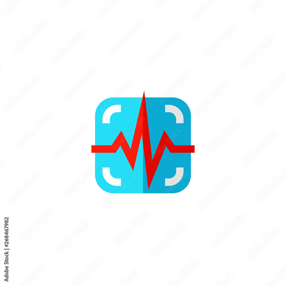 captured cardiogram report icon design. medical healthcare vector illustration captured cardiogram report icon design. medical healthcare vector illustration