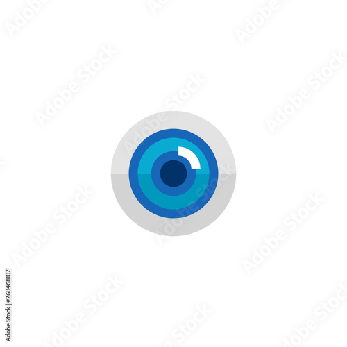 eye icon sight sense symbol. medical healthcare vector illustration