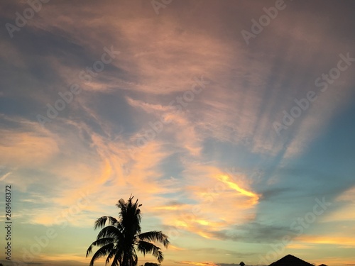 sunset in hawaii