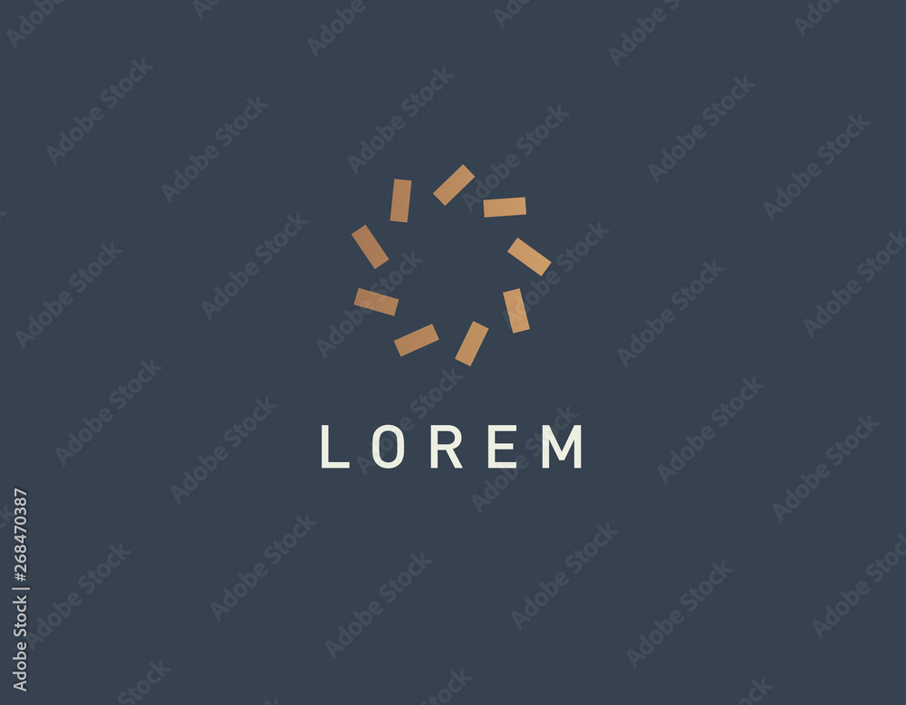 Obraz premium Geometric Abstract logo icon star pattern