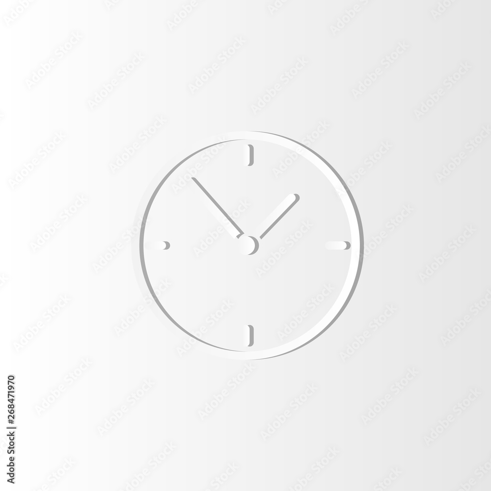 Clock icon vector in trendy style. Simple modern design illustration. Clock icon vector in trendy style. Simple modern design illustration.