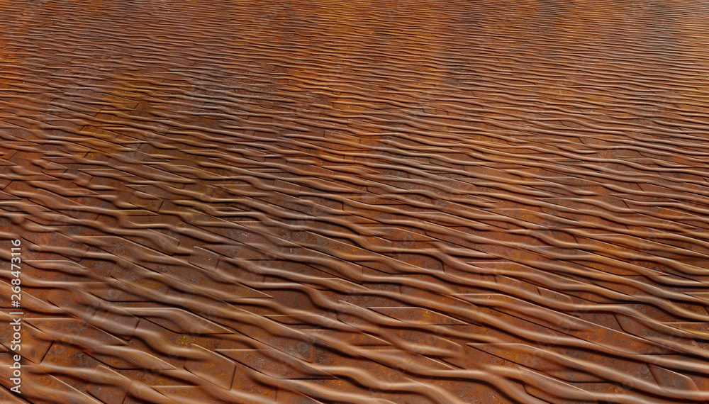 Fototapeta premium corroded rusty iron plate