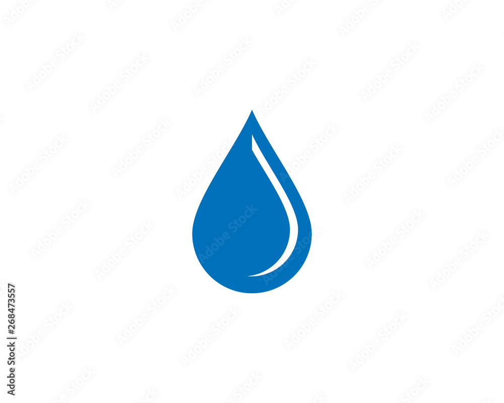 Set of abstract water drops symbols, logo template Set of abstract water drops symbols, logo template