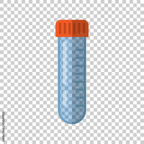 Chemistry beakers sign icon in transparent style. Flask test tube vector illustration on isolated background. Alchemy business concept.
