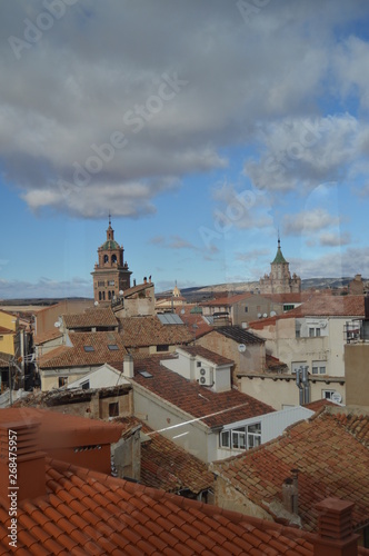 December 26, 2013. Views Of The Mudejar Style Towers In The Church Of San Pedro Dating In The XIV Century In Teruel. Teruel, Aragon, Spain. Travel, Nature, Landscape, Vacation, Architecture.