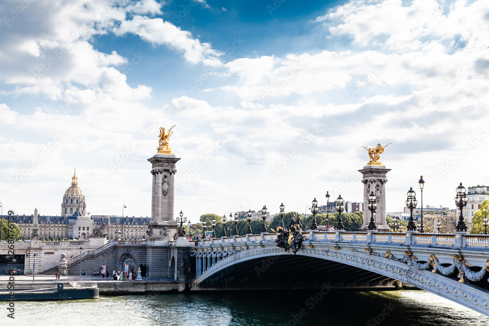 The famous bridge in Paris