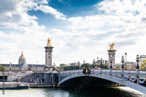 The famous bridge in Paris