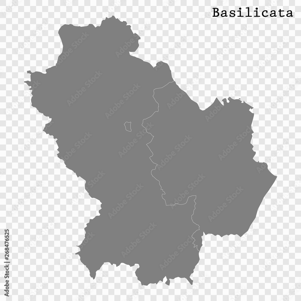 Fototapeta premium High Quality map is a state of Italy