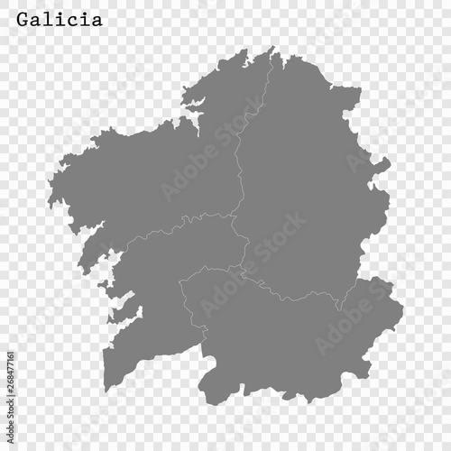 Fototapeta High Quality map is a state of Spain