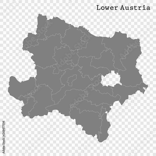 High Quality map is a state of Austria