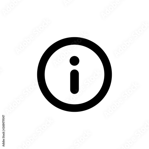 Information circular button