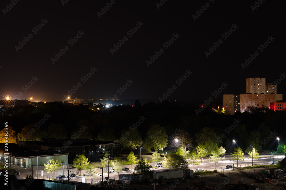 cityscape of the night city