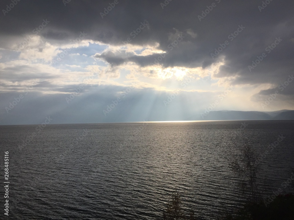 Fototapeta premium sunset over the sea
