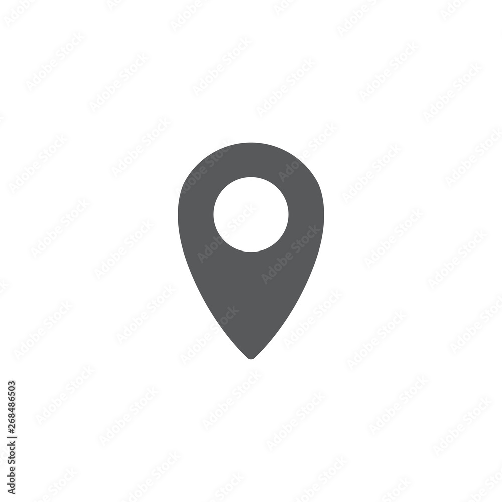 map pin vector icon concept, isolated on white background map pin vector icon concept, isolated on white background