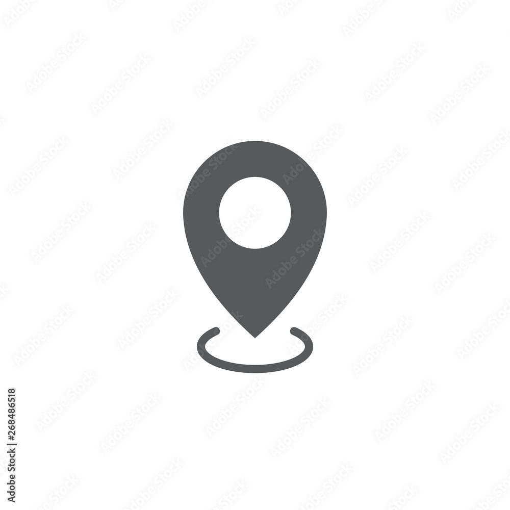 map pin vector icon concept, isolated on white background map pin vector icon concept, isolated on white background