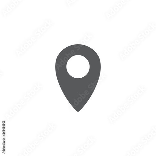 map pin vector icon concept, isolated on white background