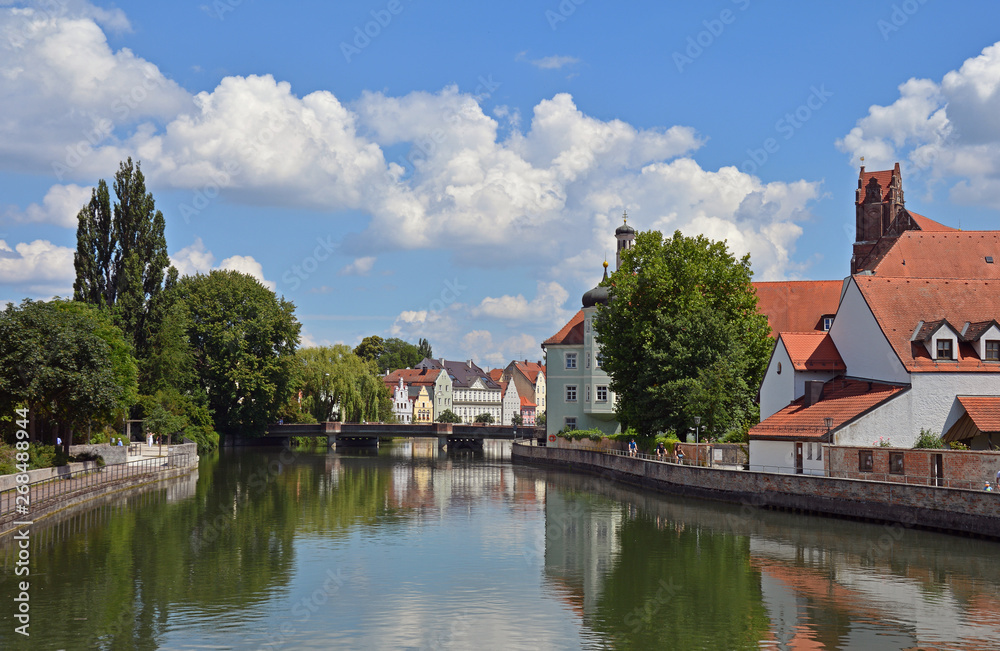 Obraz premium An der Isar in Landshut
