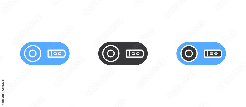 Camera glyph icon - Modern glyph camera sign vector - Illustration Camera glyph icon - Modern glyph camera sign vector - Illustration