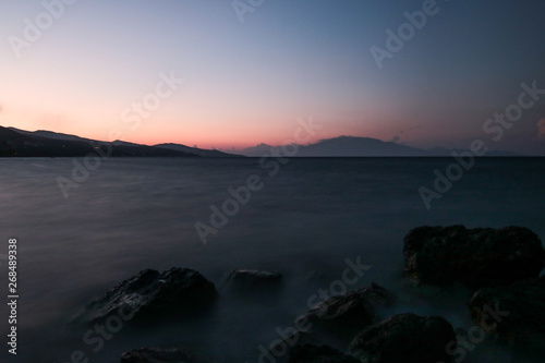 sunrise by the sea at Greece