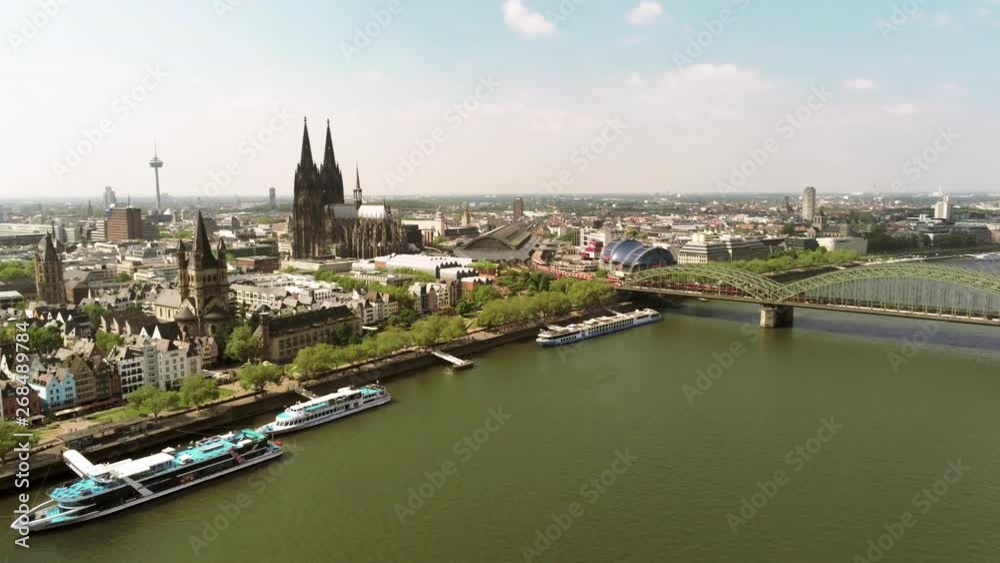 Aerial view on Cologne in Germany Aerial view on Cologne in Germany