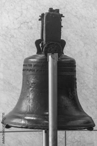 PHILADELPHIA, PENNSYLVANIA, AUGUST 06, 2014: The Liberty Bell, no people, classic shot photo