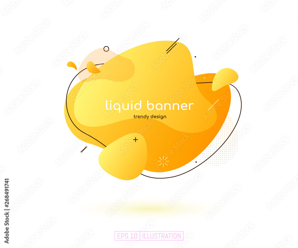 Abstract geometric banner. Liquid shapes background elements. Templates for banner, brochure, book cover, booklet, application, web design. Vector illustration. Abstract geometric banner. Liquid shapes background elements. Templates for banner, brochure, book cover, booklet, application, web design. Vector illustration.