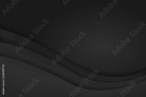 Modern Black abstract design geometric background, paper style