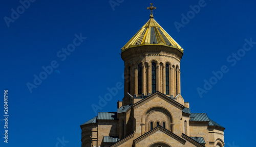 Sameba cathedral in Tbilisi, Georgia photo