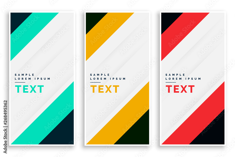 vertival business banners set design vertival business banners set design