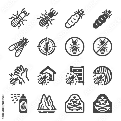 termite icon set
