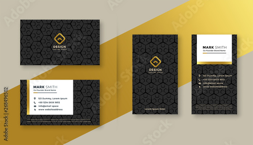 set of premium business card design