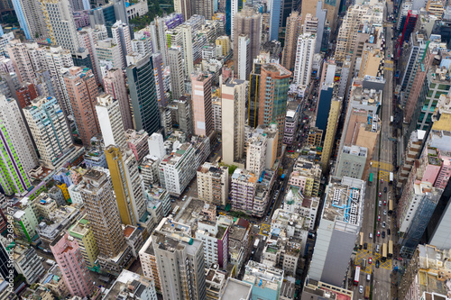  Top view of Hong Kong city