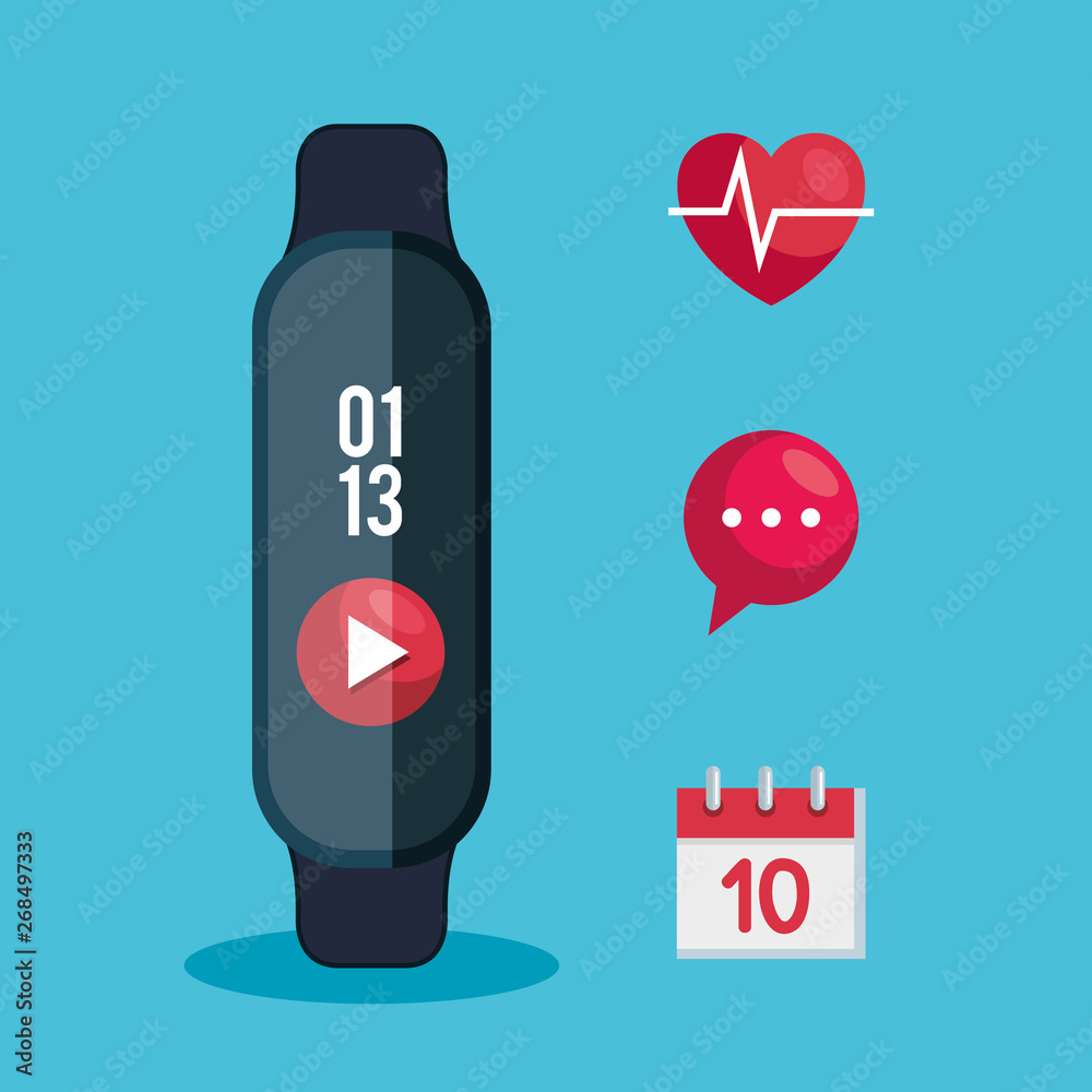 electronic smartwatch technology with social app electronic smartwatch technology with social app