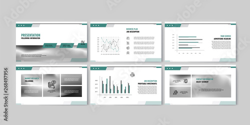 Set of brochures infographics for marketing the promotion goods and services on market