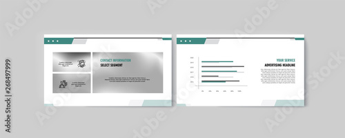 Set of brochures infographics for marketing the promotion goods and services on market