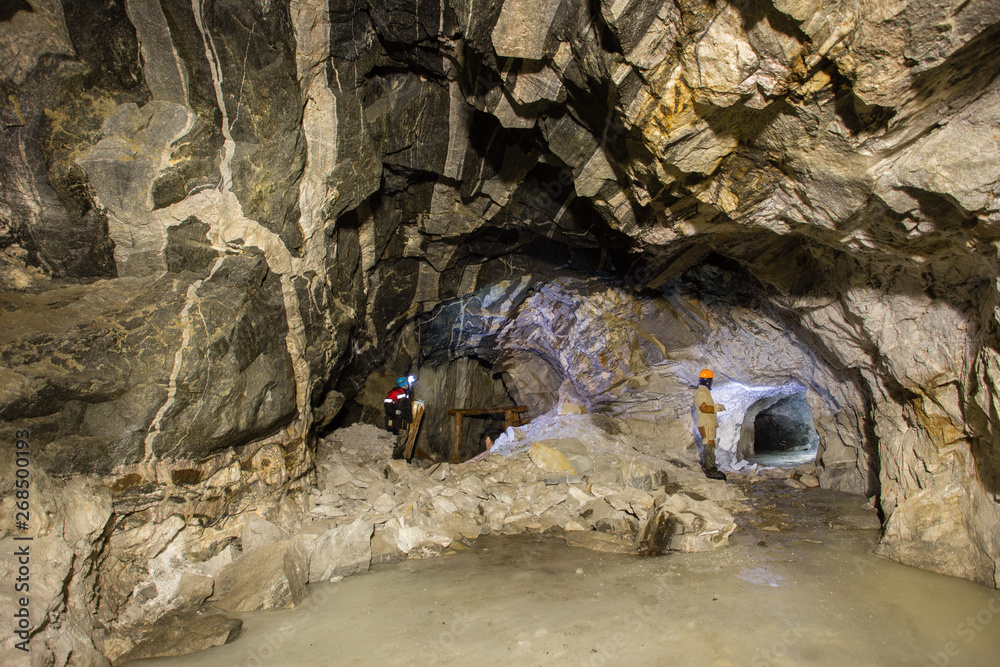 Underground mineshaft gold iron ore tunnel Underground mineshaft gold iron ore tunnel