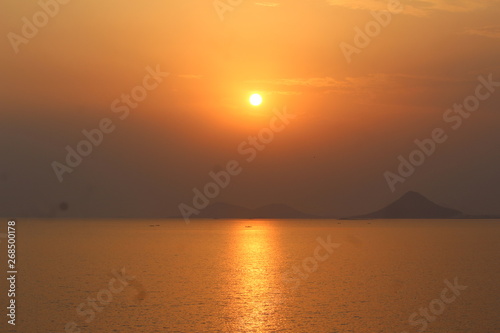 sunset over the river MAHANADI