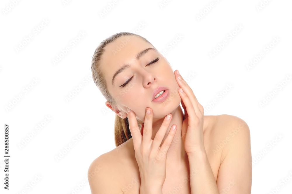 Beauty portrait of a young beautiful woman Beauty portrait of a young beautiful woman