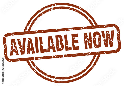 available now stamp