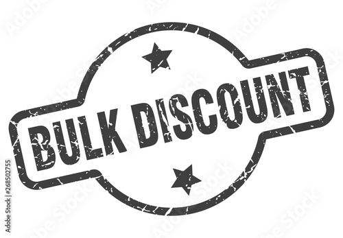 bulk discount sign
